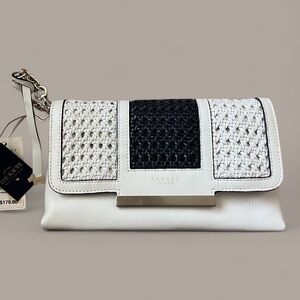 Radley London + Royal Ascot “Off to the Races” Black and White Rattan Crossbody